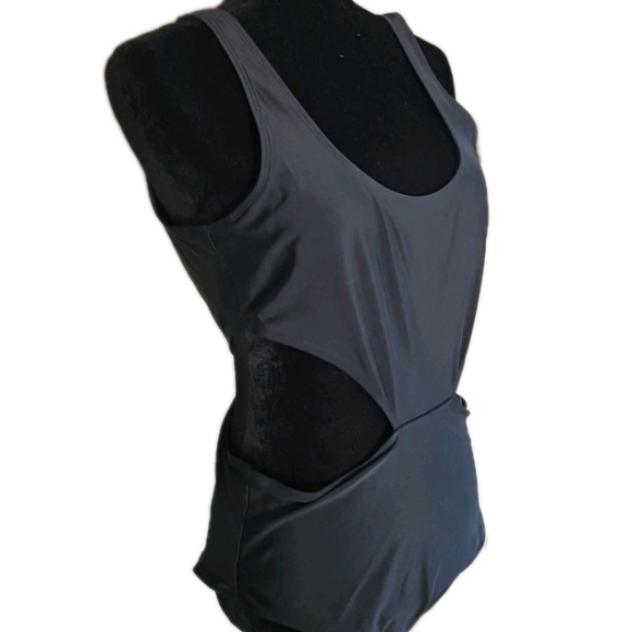 Aerie Womens Black Cut Out One Piece Full Coverage Bathing Suit XL - Picture 4 of 15